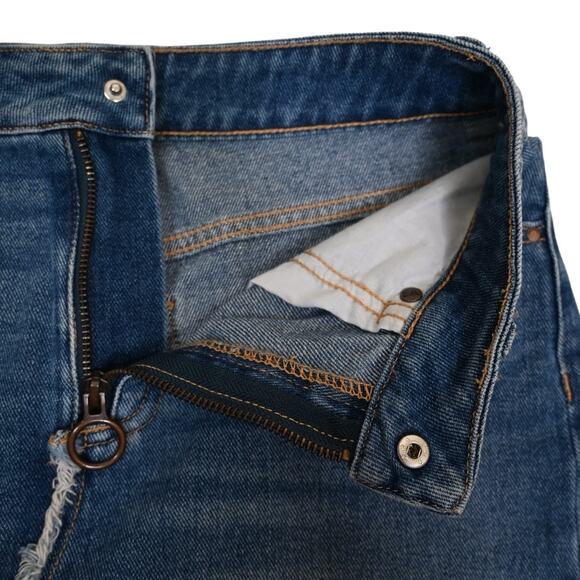 PacSun Womens 24 Denim Exposed Zipper Jean Denim Mini Skirt - Picture 7 of 9